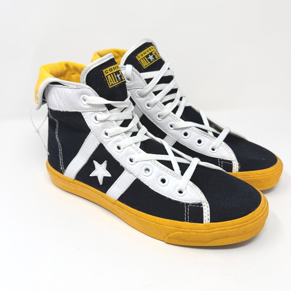 Converse All Star Re-Issue Street Hockey High Top Men's 9 Bruins Leather NEW